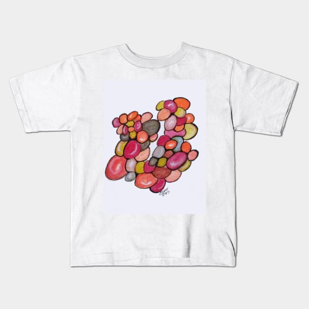 Art Doodle No. 9 Kids T-Shirt by cjkell